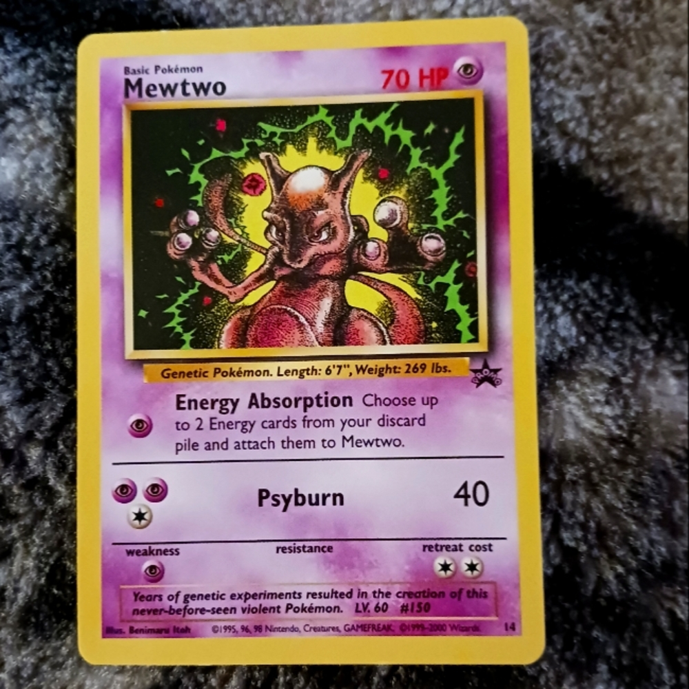 Mewtwo vintage promo card